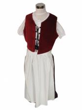 Girls Medieval Tudor Fancy Dress Costume Age 7 - 9 Years